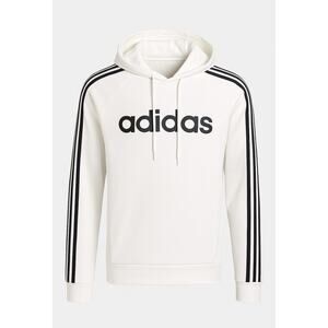 Adidas White 3-Stripes Hoodie Pullover Sweatshirt Men’s Size Small FL4840